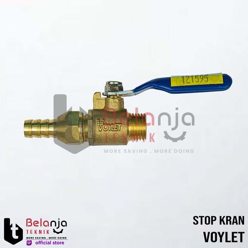 [EZM.3502055] Voylet Ball Valve Kuningan 1/4 Inch Stop Kran Keran Kuningan 1/4" In