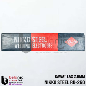 [EZM.3502138] Nikko Elektroda Steel Baja Lunak RD 260 Kawat Las 26MM 5 KG