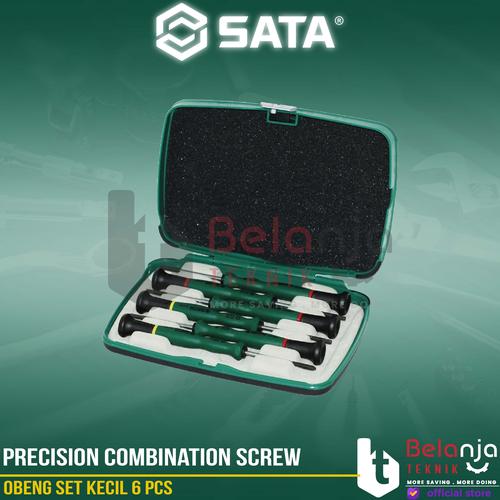 [EZM.3502328] Sata Precision Screwdriver Tool Set 6PCS Obeng Set Kecil + dan - 09312