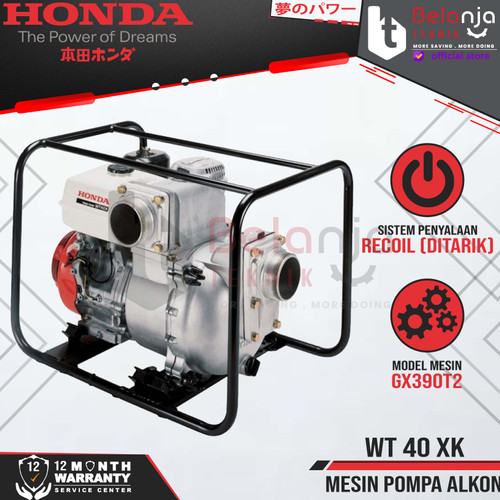 [EZM.3502377] Honda Pompa Air Irigasi Bensin WT 40 XK3 Pompa Lumpur WT 40 XK 4 Inch