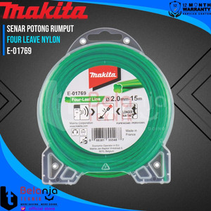 [EZM.3502423] Makita Four Leave Nylon Cord 2 MM X 15 M Senar Potong Rumput E-01769