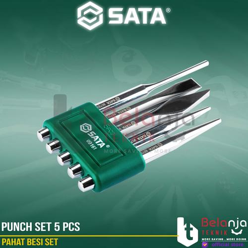 [EZM.3502494] Sata Pahat Besi Set 5 PCS 09161 Punch + Chisel Set