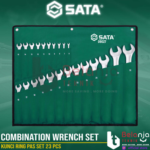 [EZM.3502522] Sata Kunci Ring Pas Set 23 PCS 09027 Combination Wrench Metric 6-32 MM