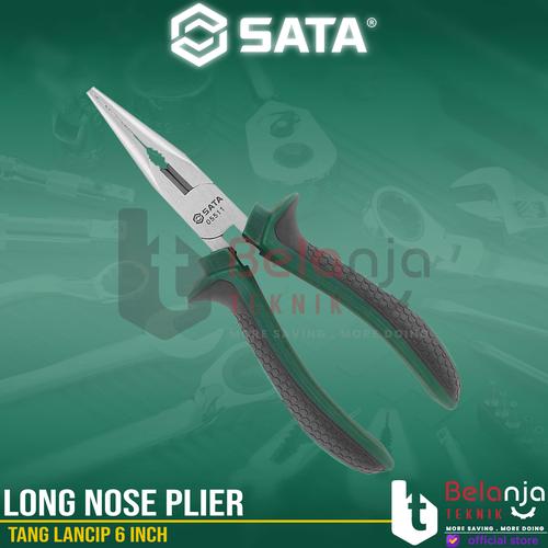 [EZM.3502552] Sata Long Nose Plier 6" In 05511 Tang Lancip 6 Inch Tang Lancip
