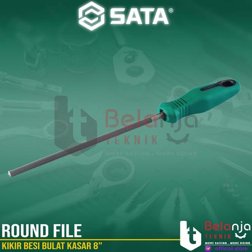 [EZM.3502561] Sata Round File 8 Inch 03972 Kikir Besi Bulat Kasar 8" In