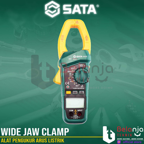 [EZM.3502575] Sata Wide Jaw Clamp Multimeter AC/DC 03026 Alat Pengukur Arus Listrik