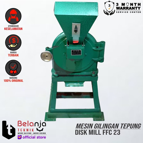 [EZM.3502613] Disk Mill FFC 23 Mesin Giling Tepung + Engine Firman SFE 200 FI 6.5 HP