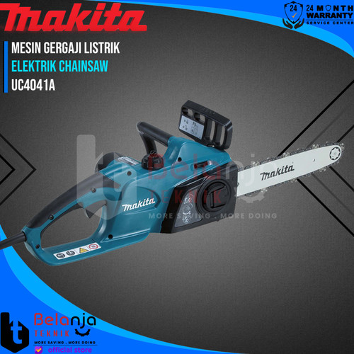 [EZM.3502719] Makita Elektrik Chainsaw UC4041A Mesin Gergaji Kayu Listrik 16 Inch