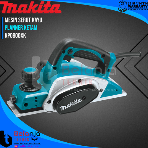 [EZM.3502729] Makita Mesin Serut Kayu KP 0800 XK Planner Ketam KP0800XK 620 WATT