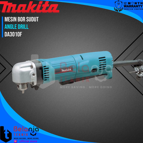 [EZM.3502757] Makita Mesin Bor Sudut 10 MM 450 Watt DA3010F Angle Drill DA 3010 F