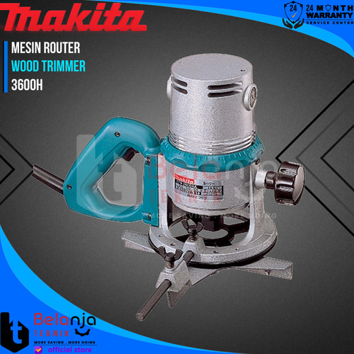 [EZM.3502805] Makita Mesin Router 3600 H Profil Kayu Besar Wood Trimmer 12 MM 3600H