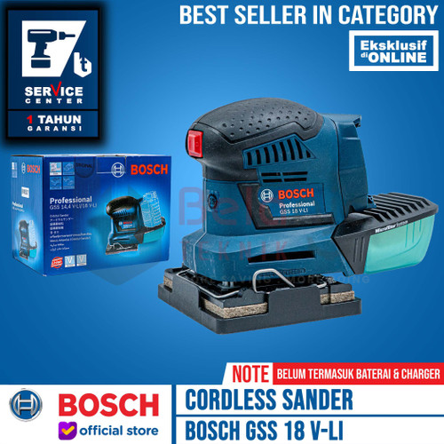 [EZM.3502813] Bosch Mesin Amplas Baterai GSS 18V-Li Cordless Sander 18 V Unit Only