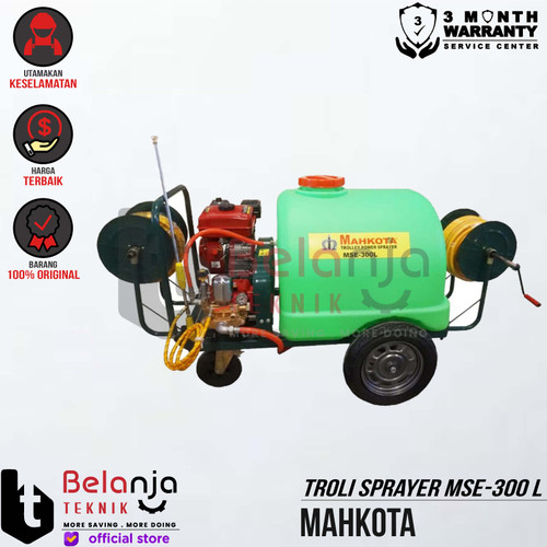 [EZM.3502832] Mahkota Trolley Power Sprayer MSE-300 L Mesin Power Sprayer Bensin