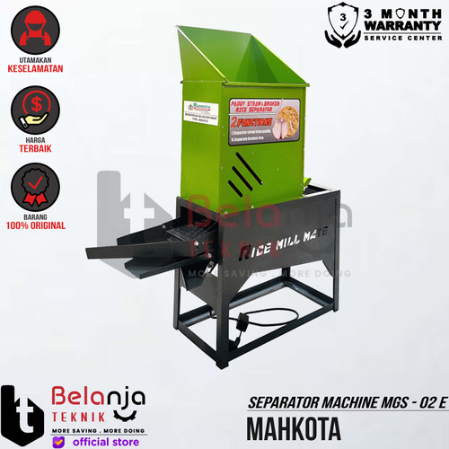 [EZM.3502843] Mahkota Separator Machine MGS - 02 E Mesin Pemisah Gabah Biji Bijian