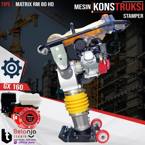 [EZM.3502917] Oshima Mesin Stamper Kuda Plus Mesin Penggerak Honda RM 90 Pemadat