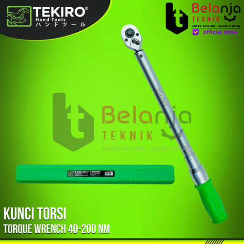 [EZM.3502963] TEKIRO Torque Wrench TR2000 Kunci Momen Torsi 40-200 Nm 1/2 Inch