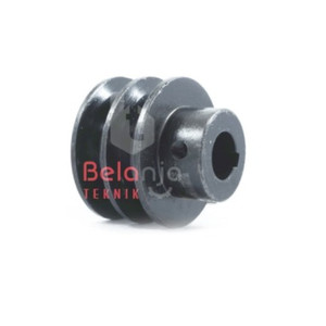 [EZM.3502977] Pully Besi B 2 Jalur 3 Inch As 20MM Pulley Puli Besi Cor B2 3" 20MM
