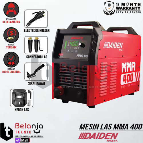 [EZM.3502989] Daiden Welding Machine Mesin Travo Las MMA 400 Trafo Inverter 400A