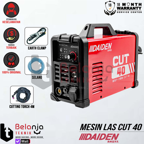 [EZM.3503022] Daiden Mesin Plasma Cut 40 Trafo Las Listrik Cutting Welding Machine