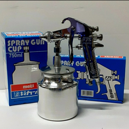 [EZM.3503046] Spray Gun Meiji F 75 Tabung Bawah Spraygun F75 Spit Cat Meiji F75