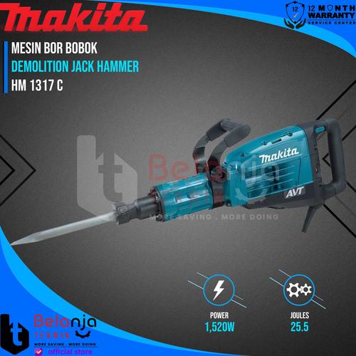 [EZM.3503115] Makita Mesin Bobok Tembok HM1317 Demolition Jack Hammer SDS HM 1317 C