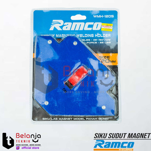 [EZM.3503121] Ramco Siku Las Sudut Magnet 120 MM Arrow Magnetic Welding Holder 55Lbs