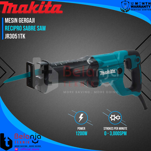 [EZM.3503123] Makita Gergaji JR 3051 TK Recipro Sabre Saw Reciprocating JR3051TK