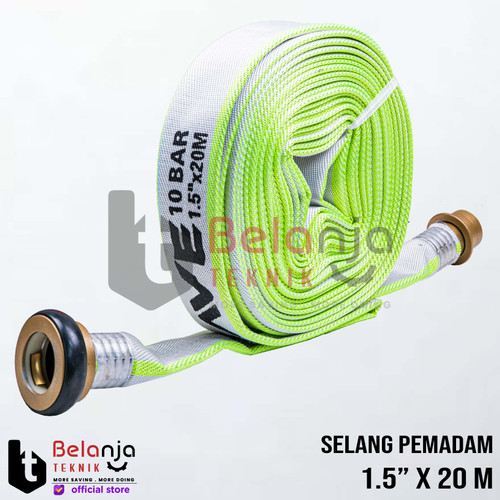 [EZM.3503130] Gosave Selang Pemadam Kanvas 1.5 inch x 20 Meter 10 Bar Fire Hose 1.5"