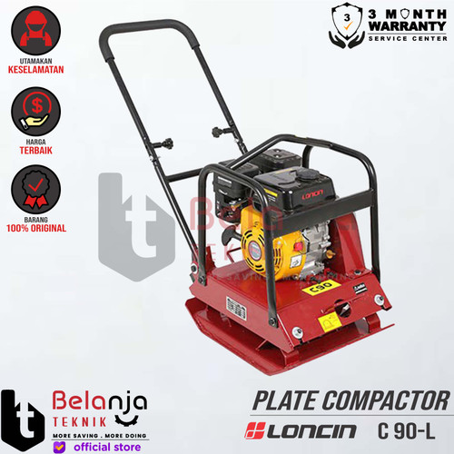 [EZM.3503177] Loncin Plate Compactor C 90-L Mesin Bensin G 160 FA Stamper Kodok C90