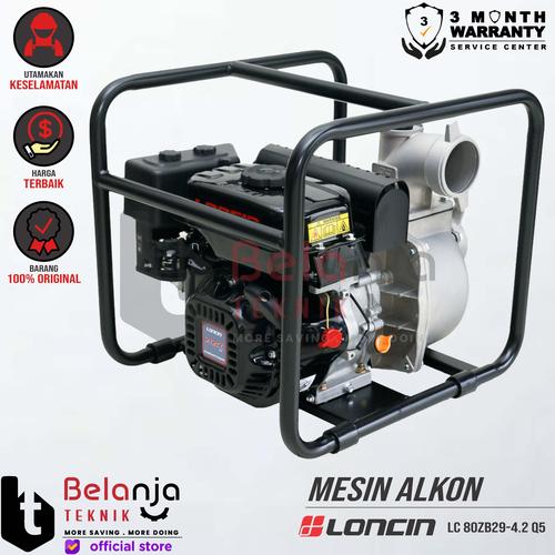[EZM.3503192] Loncin Mesin Pompa Air Bensin Irigasi Alkon 3" LC 80ZB29-4.2 Q5 3 Inch