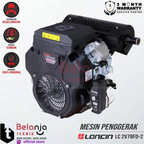 [EZM.3503204] Loncin Mesin Penggerak Bensin LC 2V78FD-2 22.5HP Twin Engine Serbaguna