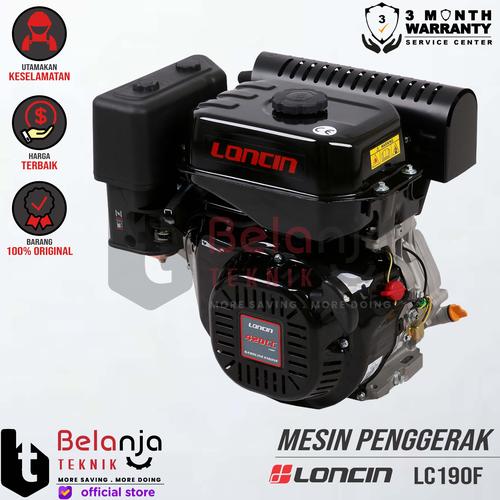 [EZM.3503208] Loncin Mesin Penggerak Bensin LC 190 F 14 HP Engine Serbaguna LC190F