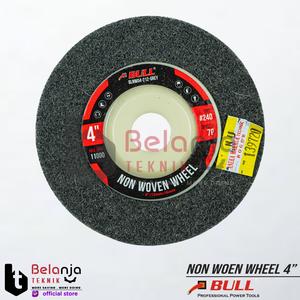 [EZM.3503226] Bull Mata Gerinda Non Woven 4 Inch Batu Gurinda Gosok Poles Polishing