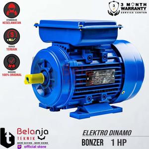 [EZM.3503265] Bonzer Dinamo Electro Motor 1 HP 1 Phase 4 Pole Mesin Penggerak