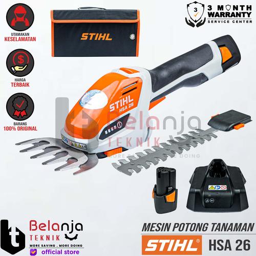 [EZM.3503277] STIHL Mesin Potong Tanaman HSA 26 Baterai Cordless Shrub Shears HSA26
