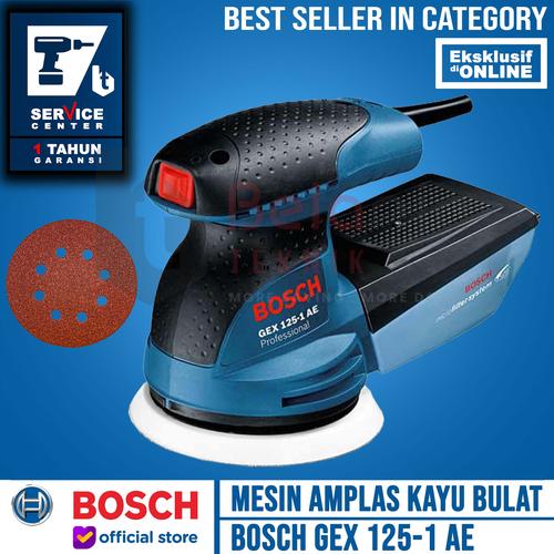 [EZM.3503280] Bosch Mesin Amplas Kayu Bulat GEX 125-1 AE Orbital Sander 5 Inch 250W