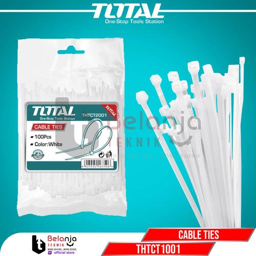 [EZM.3503357] Total Cable Ties Tie 10 CM Kabel Tis Putih Pengait Nylon THTCT1001