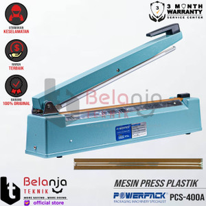 [EZM.3503386] Powerpack Mesin Press Plastik 40 CM Hand Impulse Sealer PCS 400 A 40CM