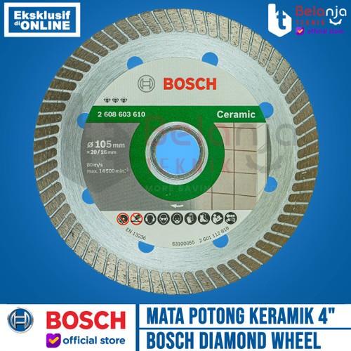 [EZM.3503440] Bosch Diamond Wheel Ceramic Turbo Best 4 Inch Mata Potong Keramik 4"