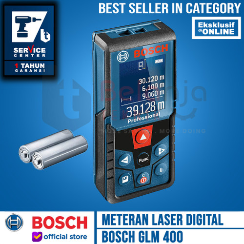 [EZM.3503465] BOSCH Rangefinder Laser Digital GLM 400 Meteran Pengukur 40 Meter 40M