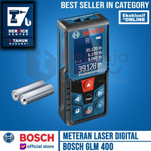 [EZM.3503465] BOSCH Rangefinder Laser Digital GLM 400 Meteran Pengukur 40 Meter 40M