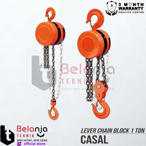 [EZM.3503489] Casal Lever Chain Block 1 Ton x 5 Meter Alat Takel 1T x 5M