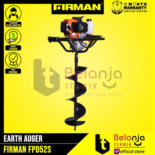 [EZM.3503500] Firman Earth Auger FPD 52 S 8 Inch Mesin Penggali Lubang Tanah FPD52S