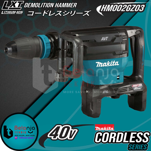 [EZM.3503518] Makita Demolition Hammer Cordless 40V HM002GZ03 Bor Bobok Baterai 80V