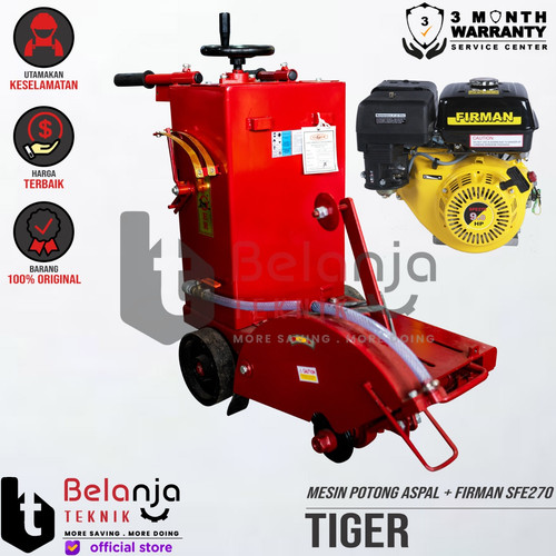 [EZM.3503584] Tiger Mesin Potong Aspal CC 149 Concrete Cutter Firman SFE270