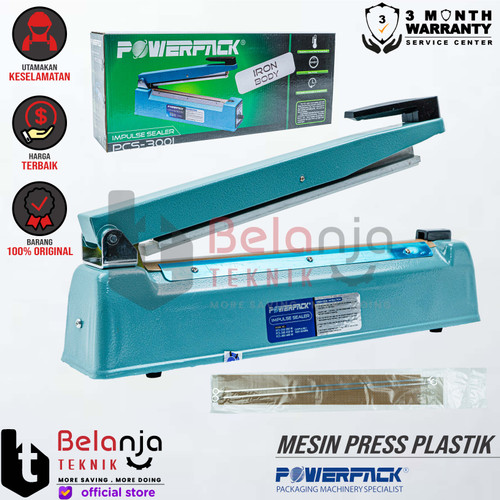 [EZM.3503612] Powerpack Mesin Press Plastik Manual SP 300 30 CM Hand Sealer SP300