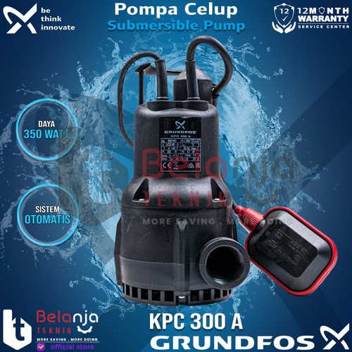 [EZM.3503614] Grundfos Pompa Celup Otomatis KPC 300 A 7 Meter 1Inch KPC300A
