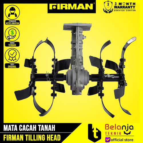 [EZM.3503644] Firman Traktor Mini Tilling Head Mata Pencacah Tanah As 26 MM Kotak