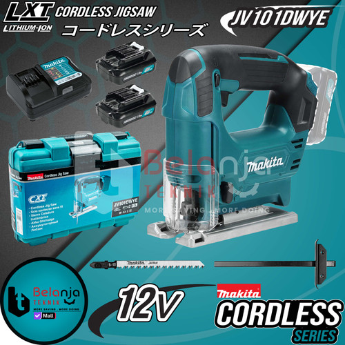 [EZM.3503653] Makita Cordless Jigsaw JV101DWYE Mesin Gergaji Jig Saw JV 101 DWYE 12V