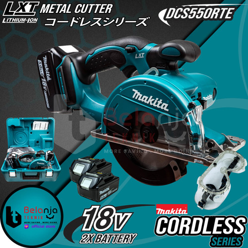 [EZM.3503656] Makita Pemotong Besi Cordless DCS 550 RTE Metal Cutter DCS550 18V SET
